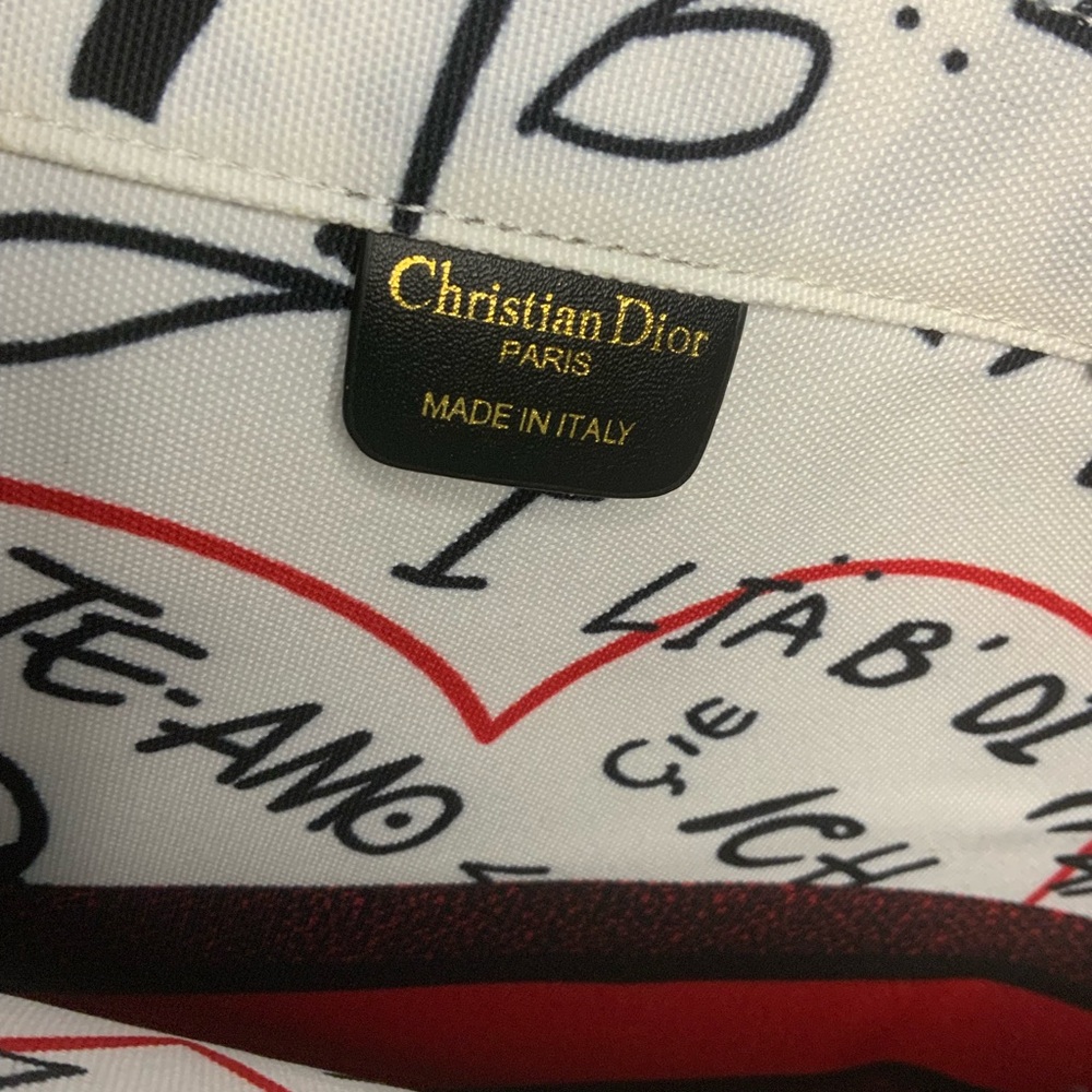 Red White and Black Large Book Tote Bag NWOT - Picture 7 of 9